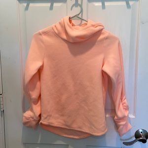 Girls’ pink fleece hoodie